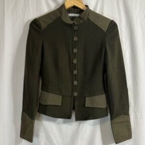 Olive Green Button-Up Jacket